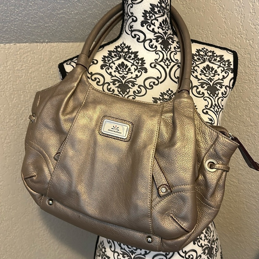 Isaac Mizrahi Leather Handbag.
